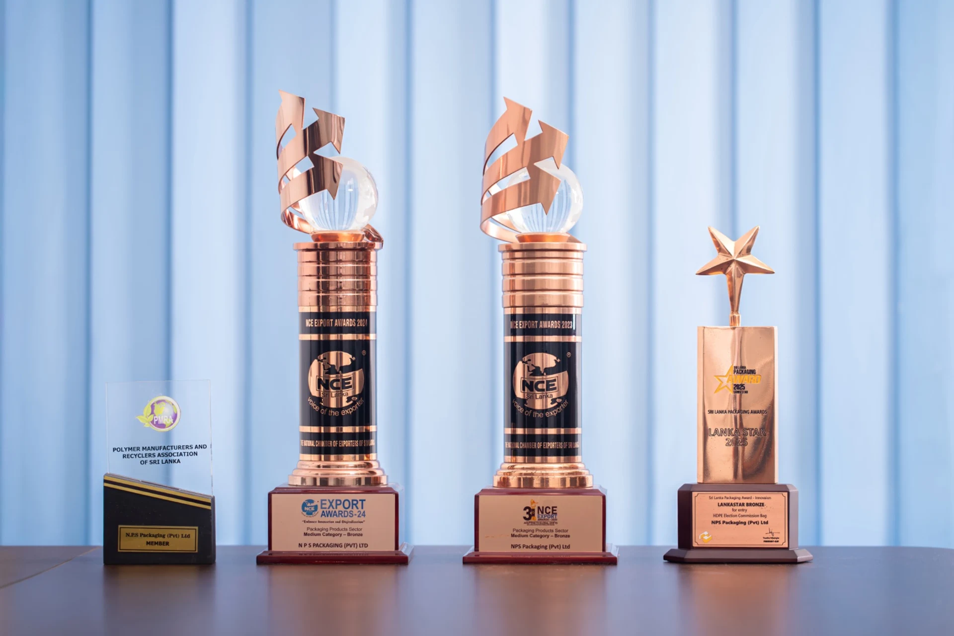 NPS Packaging export and packaging trophies
